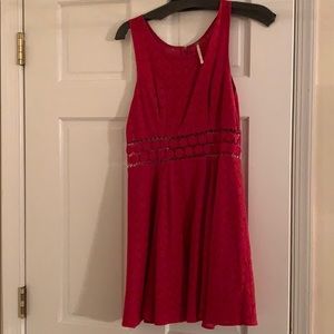Free People Red Lace Dress